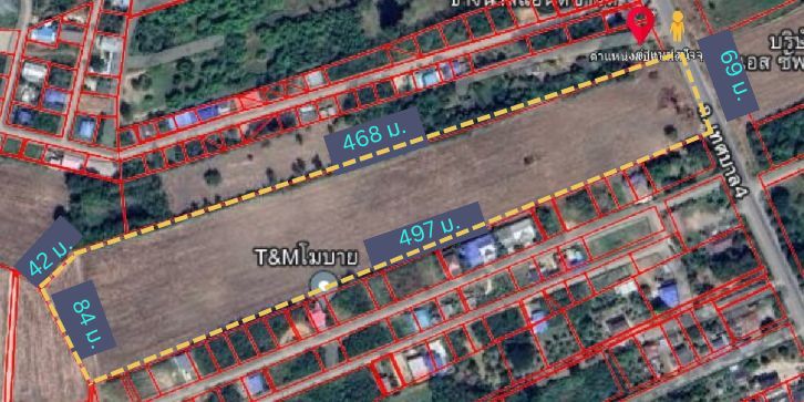 For SaleLandSaraburi : Big plot of land for sale, 28 rai 15 sq.m., Thap Kwang District, Tessaban 4 Road, next to the main road, 8 m., very good price, overlooking the mountains, suitable for dividing the plot + up the project