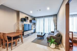 For RentCondoRama3 (Riverside),Satupadit : Rent only 35K at Menam Residences 1Bed with 1 bed plus 66 sqm high floor, Fully furnished Call Tono 0658209025