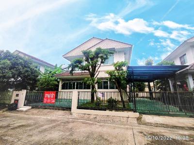 For RentHouseLadkrabang, Suwannaphum Airport : 2 storey detached house for rent, 4Bed/3Bath, Lat Krabang-Suvarnabhumi area. Near Suvarnabhumi Airport, only 5 minutes, very good location, convenient to travel 🌳✨