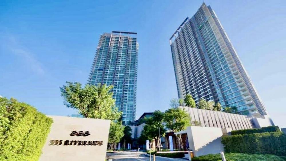 For SaleCondoBang Sue, Wong Sawang, Tao Pun : ❤️❤️ Sell 333 Riverside Condo along the Chao Phraya River, price is only 5.9 million baht, transfer fee is half, interested line/tel 0859114585 ❤️ room size about 45 sq m. (1 bedroom, 1 bathroom), corner room, wall is not attached to anyone, 29th floor, v