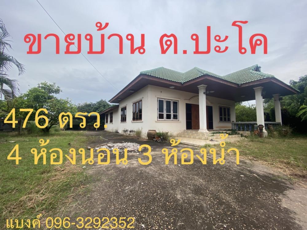 ขายบ้านหนองคาย : ขายบ้านเดี่ยว ต.ปะโคติดถนนลาดยาง