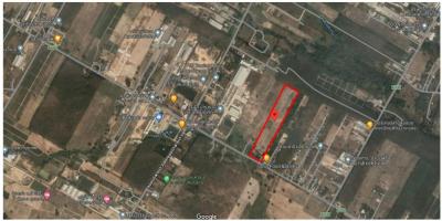For RentLandRayong : Land for rent in Nikhom Phatthana, Rayong, cheap price, can do a factory, purple area