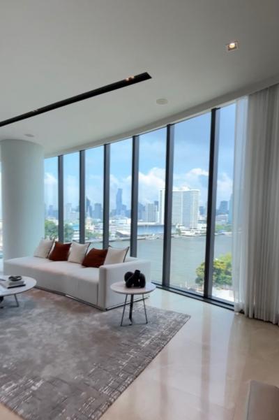 ให้เช่าคอนโดวงเวียนใหญ่ เจริญนคร : ✨For Rent Luxury Condo Klongsan, 2 bedroom 160.86 sqm  📍Condo Banyan Tree Residence Riverside Bangkok