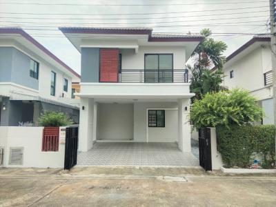 For SaleHouseRathburana, Suksawat : 2 storey house for sale, newly renovated, ready to live in front of the house, not at anyone's house