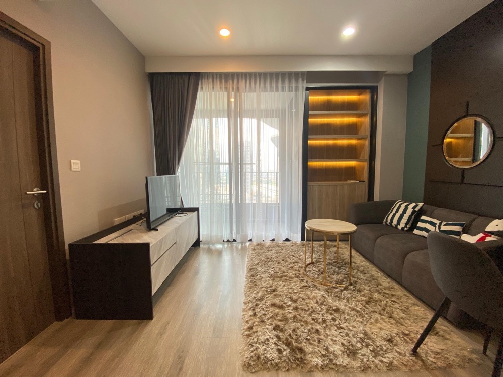 For RentCondoRama9, Petchburi, RCA : ID155_H IDEO MOBI ASOKE, beautiful room, fully furnished, beautiful view, high floor, ready to move in the heart of the city