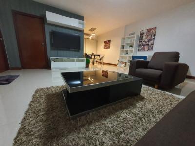 For RentCondoRama3 (Riverside),Satupadit : A new renovated and refurbished room for rent at S.V. City Condo rama III, 2 bedrooms, 75 sq m., spacious living room. Beautiful river + suspension bridge view
