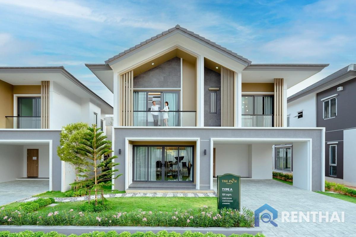 For SaleHousePattaya, Bangsaen, Chonburi : Brand new modern Nordic house for sale!
