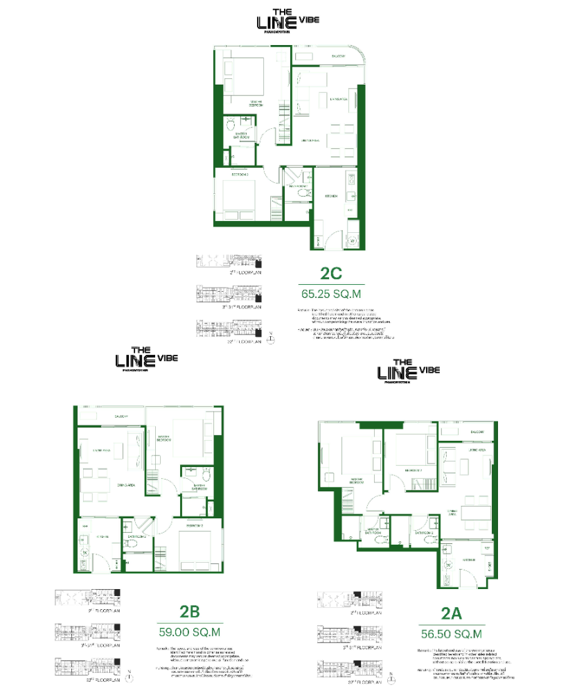 For SaleCondoLadprao, Central Ladprao : Selling The Line Vibe, 2 bedrooms, 56-65sqm