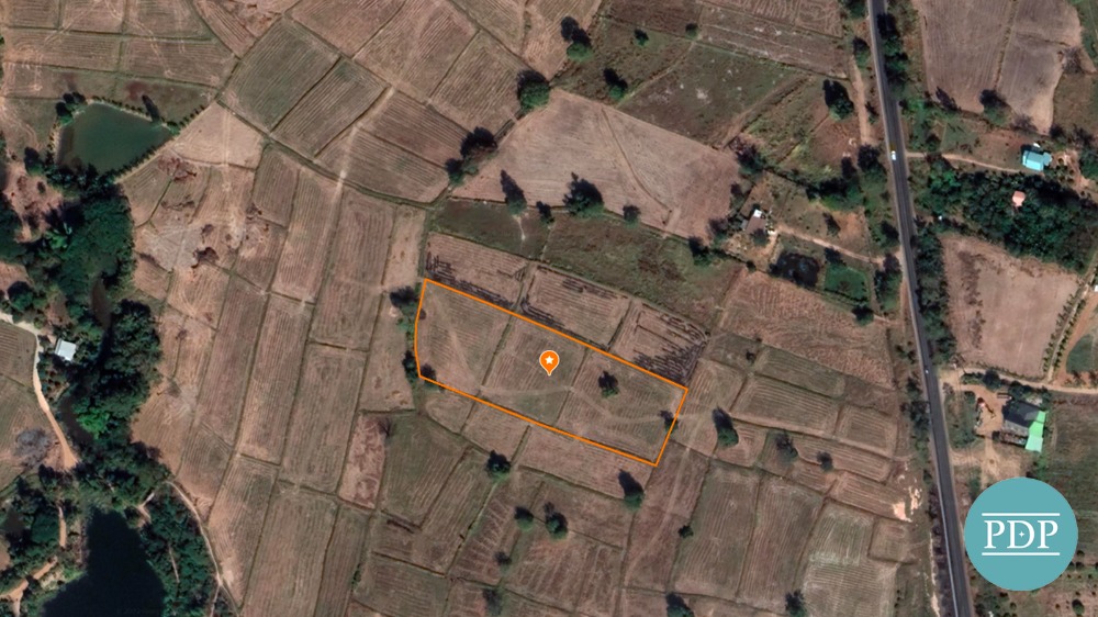 For SaleLandKhon Kaen : Khon Kaen Land on Highway 2062 (BanThum-Mancha Km.33 Ban Nahee), only 100 m. from the highway, 43 km. into Khon Kaen city.