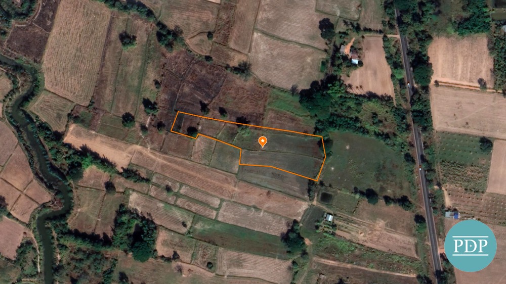 For SaleLandKhon Kaen : Khon Kaen Land on Highway 2062 (BaanThum-Mancha Km.33 BaanNahee-BanSawaang), only 100 m. from the highway, 43 km. into Khon Kaen city.
