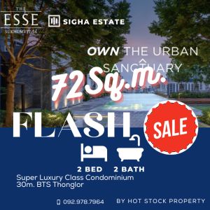 ขายคอนโดสุขุมวิท อโศก ทองหล่อ : 🔥Hot Deal🔥 2 นอน 73 ตรม💥 วิวสวย 💥Guarantee Yield💥เพียง 23.9 ลบ ถ้วน 🔥 พร้อมโปรลับมากมาย มีห้องเดียว ราคาด่วนพิเศษ ทักค่ะ 🔥