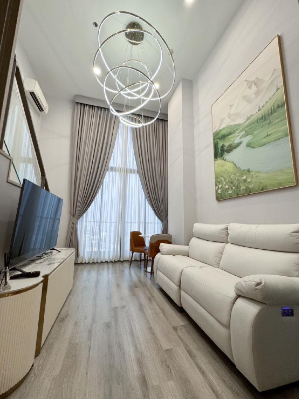 For RentCondoKasetsart, Ratchayothin : Condo for rent, Miti Chiva, duplex room, high floor, private unit