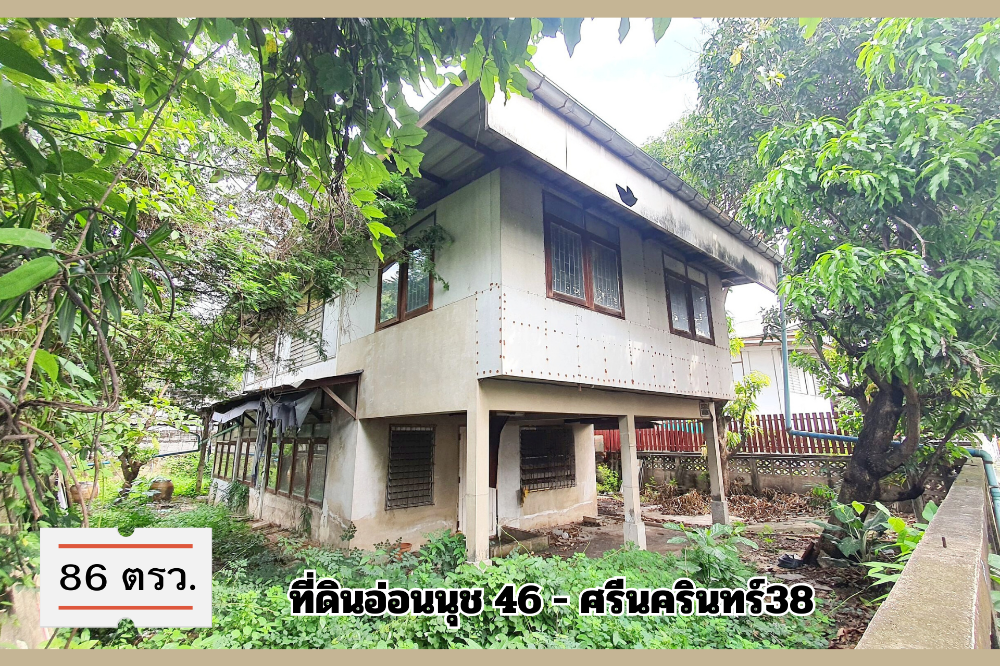 ขายที่ดินอ่อนนุช อุดมสุข : ที่ดินอ่อนนุช 46 ซอยหมู่บ้านมิตรภาพ 1 ศรีนครินทร์38