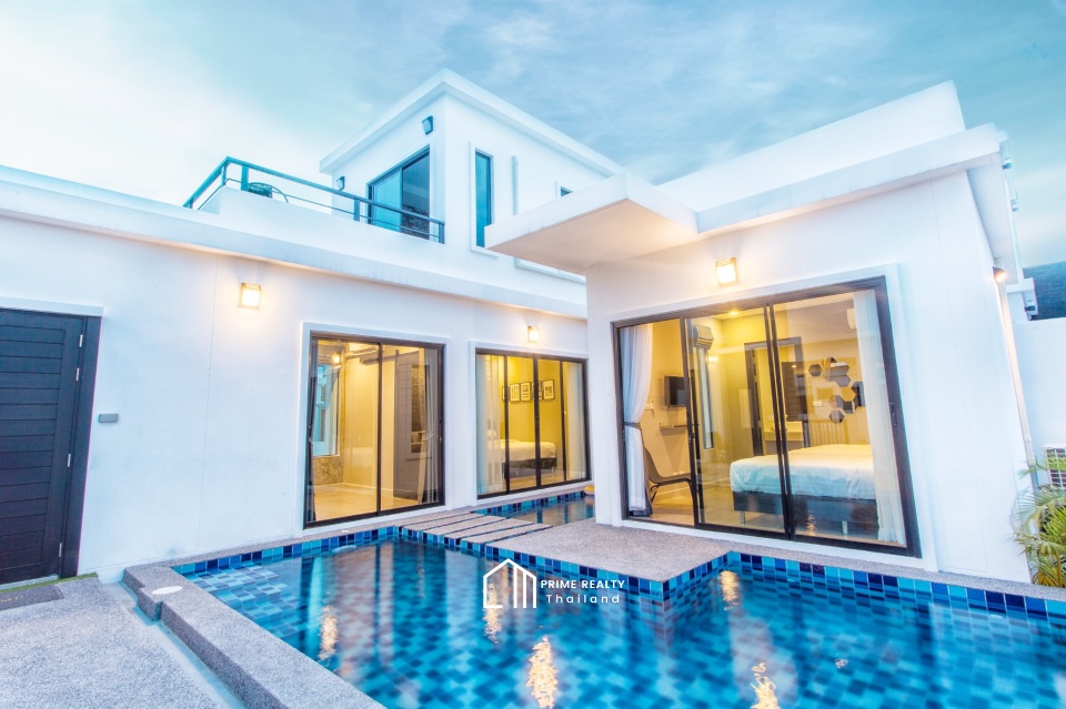 For SaleHouseHua Hin, Prachuap Khiri Khan, Pran Buri : Attractive Pool Villa style loft with 3 Bedrooms At Hua Hin Soi 6