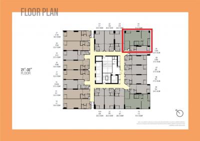 ขายดาวน์คอนโดสุขุมวิท อโศก ทองหล่อ : Culture Thonglor ห้อง 2-bed Hybrid ทิศเหนือ ชั้นสูง เคลียร์ทุกวิว