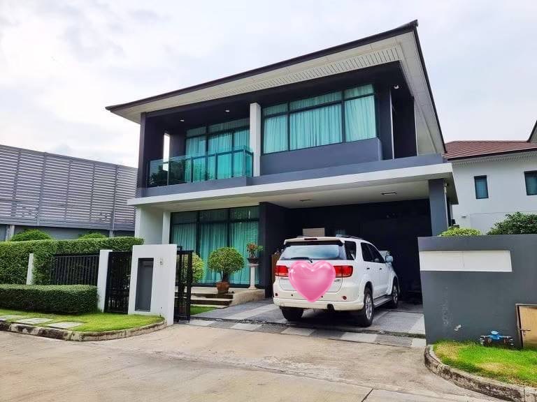 ให้เช่าบ้านพัฒนาการ ศรีนครินทร์ : ให้เช่า 120,000 💟💟 บ้านเดี่ยวหลังใหญ่ 4 ห้องนอน เฟอร์ครบ เศรษฐสิริ กรุงเทพกรีฑา 1 Setthasiri Krungthep Kreetha 193 ตรม. 65.7 ตร.วา ✅ Brighton และ Wellington