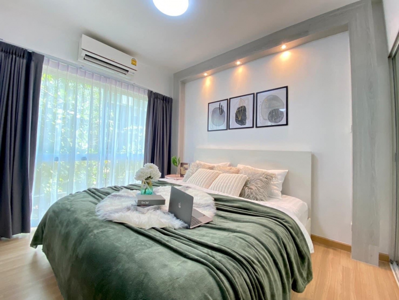 For SaleCondoOnnut, Udomsuk : For Sale Condo A Space Sukhumvit 77 (A Space Sukhumvit 77) 1 bed 35 sq m, 2nd floor, beautiful room, fully furnished, ready to move in.