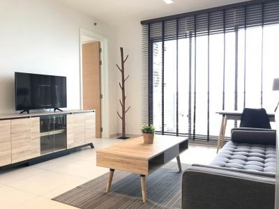 For RentCondoSukhumvit, Asoke, Thonglor : For Rent Condo The Lofts Ekkamai (The Lofts Ekkamai) 2 bedrooms, 2 bathrooms, 60 sq.m., 13th floor, beautiful room, fully furnished, ready to move in.
