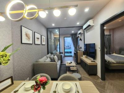 For RentCondoSiam Paragon ,Chulalongkorn,Samyan : Chapter Chula - Samyan / Room 2 Bedrooms, size 45 sq.m., 9th floor, room 299/28, south, cool breeze, wide view