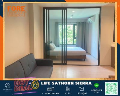 For RentCondoThaphra, Talat Phlu, Wutthakat : 🔥 Life Sathorn Sierra 🔥 new room, fully furnished ready to move in // Inquire at LineOfficial:@Promptyou