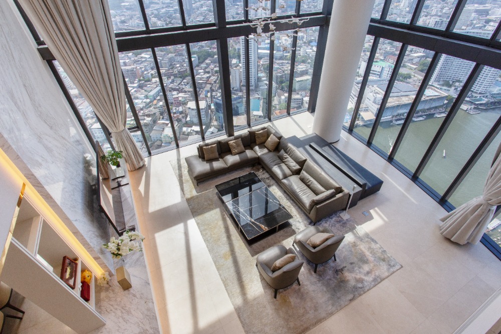 For SaleCondoWongwianyai, Charoennakor : For Sale or Rent Penthouse. Banyan tree Residences Riverside.