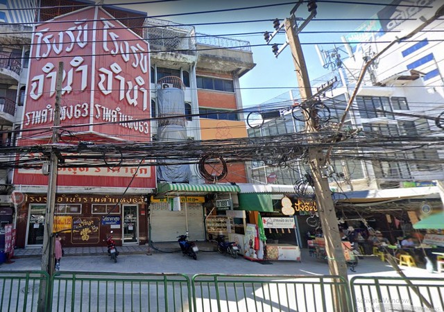 For RentShophouseBangna, Bearing, Lasalle : Code C5292 for rent a 4-storey commercial building on Ramkhamhaeng Road. Suitable for many types of businesses