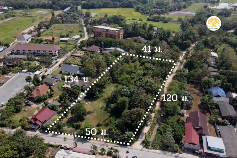 For SaleLandChiang Mai : Land for sale over 3 rai, near Mae Jo University, only 1.5 km.