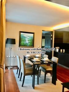 For RentCondoSukhumvit, Asoke, Thonglor : For rent, The Address Sukhumvit 61, beautiful room, near BTS Ekkamai, fully furnished.