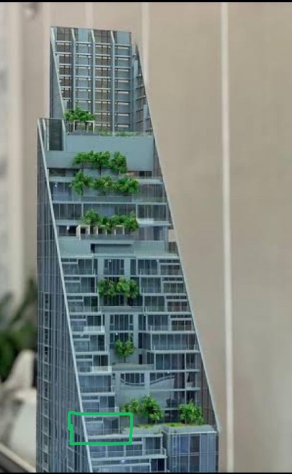ขายดาวน์คอนโดสาทร นราธิวาส : Tait 12 สาทร / 2 ห้องนอน 2 ห้องนํ้า / ติดสวน special garden unit /