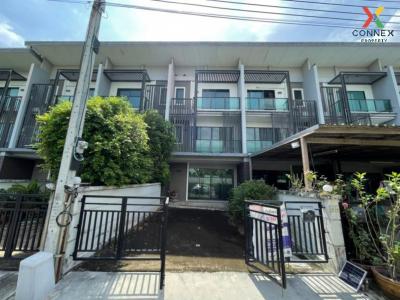 For SaleTownhouseNonthaburi, Bang Yai, Bangbuathong : 3-storey townhome for sale, Town Avenue Village, Merge Rattanathibet, adding a new house to the back of the house The front of the house is not attached to anyone.