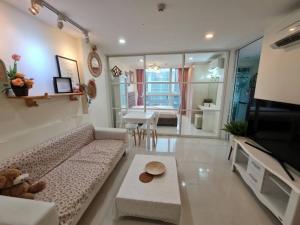 For RentCondoPattanakan, Srinakarin : 📣Condo for rent, Elements Srinakarin, beautiful room, 1 bedroom, 1 bathroom, size 36.50 sq.m., near the yellow line MRT Srinakarin, furniture and electrical appliances ready to move in