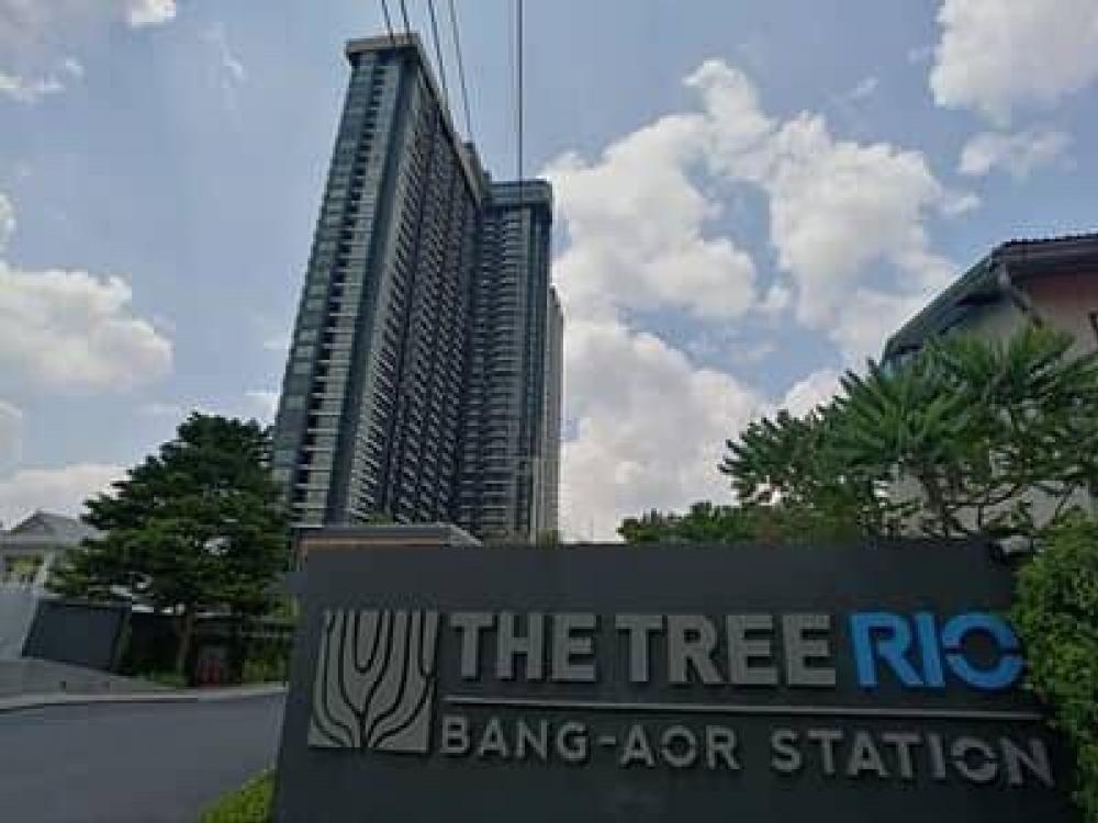 For SaleCondoPinklao, Charansanitwong : Urgent!!️ Condo The Tree Rio 🚝BangAor Station, size 30.63 sq m, 1 bed, 1 bath, 22nd floor, advanced room, ready to move in, beautiful clear view, not blocked North side balcony, city view, river view, electric train 📌 300 m. MRT Blue Line Bang O Station 🎊