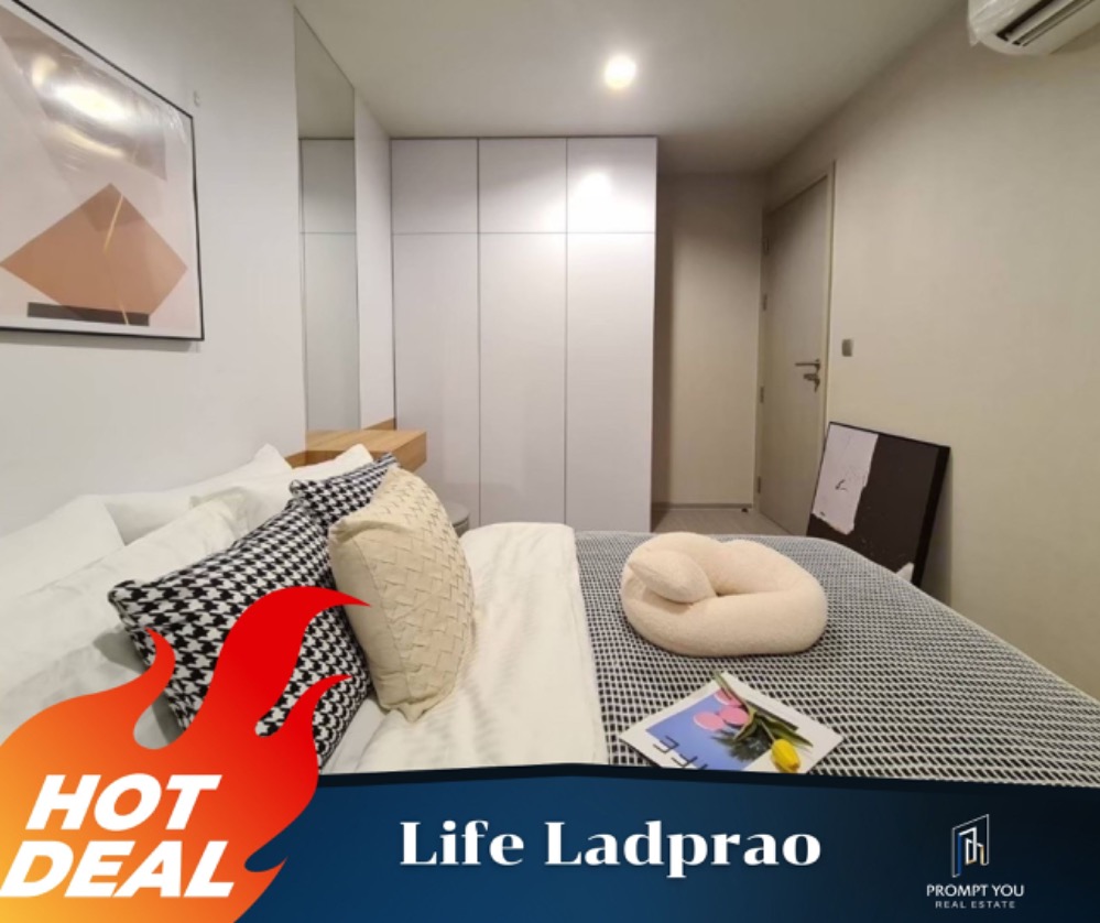 For RentCondoLadprao, Central Ladprao : 🔥 Life Ladprao 🔥 Beautiful room, fully furnished, ready to move in, special price // Ask for more information at LineIDl:@Promptyou8