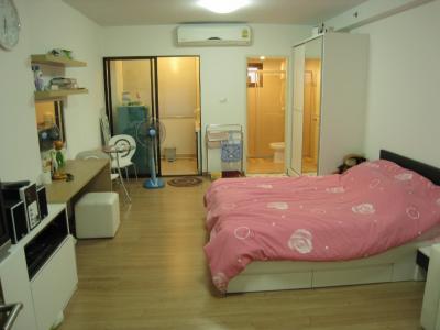 For RentCondoRamkhamhaeng, Hua Mak : Supalai City Resort Ramkhamhaeng / Usable area 32 sq.m., Studio room, 1 bathroom, 6th floor