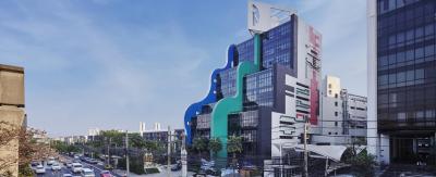 For RentOfficeBangna, Bearing, Lasalle : Office for rent (Office For Rent), office space, Interlink Tower Office Building, size 100 - 1,350 sq m (rental price 580 baht / sq m) near BTS Bang Na, Bang Na Trad , Suvarnabhumi Airport