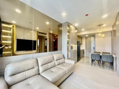 For RentCondoRama9, Petchburi, RCA : Modern Luxury style 2 bedroom high floor
