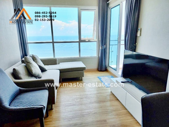 ขายคอนโดศรีราชา แหลมฉบัง บ้านบึง : The Zea คอนโดหรู พร้อมอยู่ ระเบียง Sea View เดินทางสะดวก ติดถนนสุขุมวิท มี Roof Garden ให้พักผ่อน เนื้อที่ 60.35 ตร.ม. อ.ศรีราชา จ.ชลบุรี