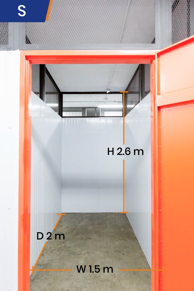 For RentWarehouseSukhumvit, Asoke, Thonglor : Storage space in Bangkok, size 3 sq.m./ Self Storage for rent, tel 065-986-2933