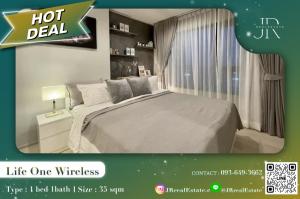 For RentCondoWitthayu, Chidlom, Langsuan, Ploenchit : 💐FOR RENT💐 ✨ Life One wireless, beautiful room, recommended, hurry up to reserve, ready move in, ready to move in !!!