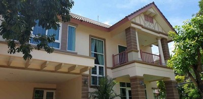 For RentHouseRama5, Ratchapruek, Bangkruai : AH-N549 House for rent, 2 floors, 121 sq wa, furnished, Laddarom Chaiyapruek - Chaengwattana, Pak Kret area, near Crystal PTT.