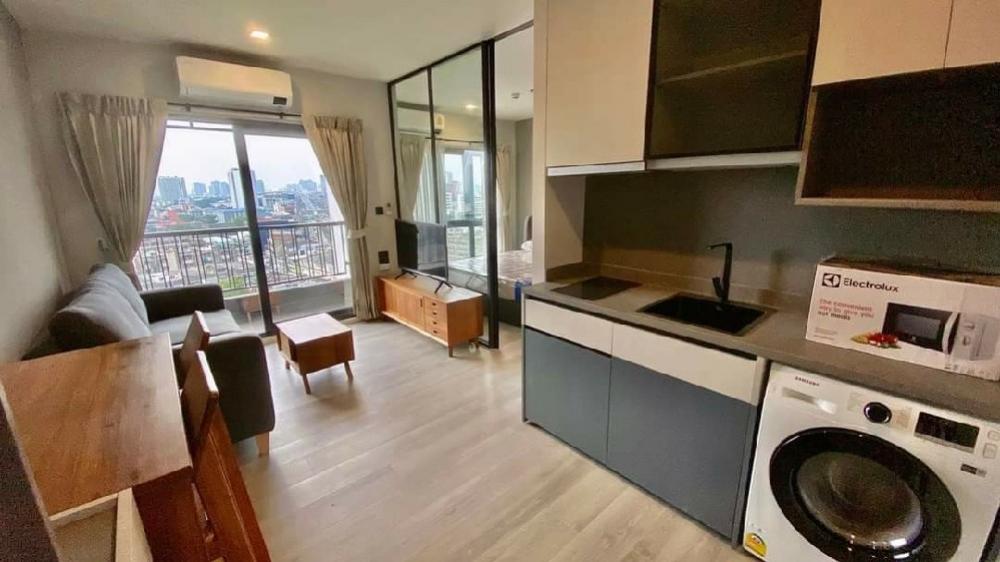 For RentCondoRama3 (Riverside),Satupadit : 🤩 New project for rent, river view, THE KEY Rama 3 condo, fully furnished, furniture, electrical appliances