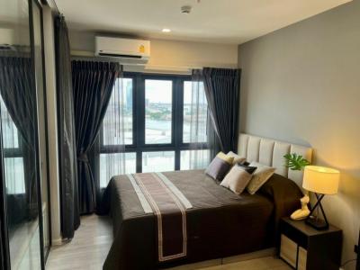 For RentCondoRama3 (Riverside),Satupadit : 🤩 Very beautiful room, The key Rama 3 condo for rent, next to Terminal 21, high floor, 1 bedroom, ready to move in.