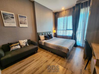 For RentCondoRamkhamhaeng, Hua Mak : Condo for rent, Knightsbridge Collage, Ramkhamhaeng, beautifully decorated room, dark ✨️