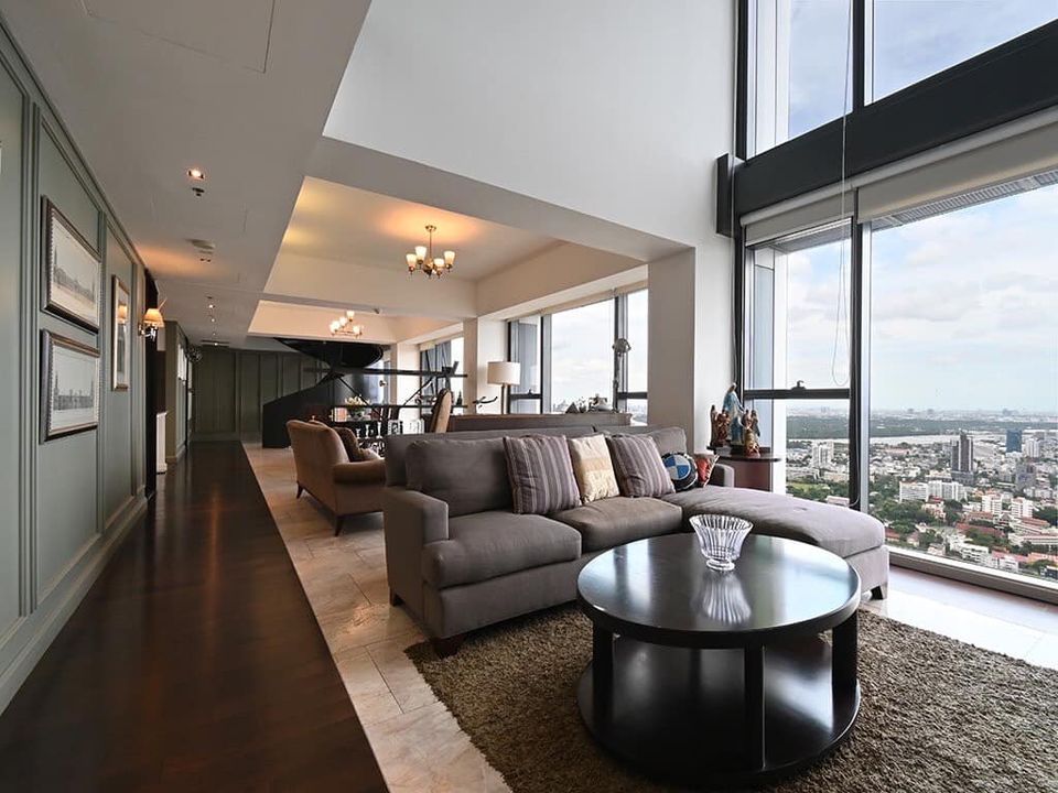 ให้เช่าคอนโดสาทร นราธิวาส : The Met Sathorn - High Floor 4 Bedroom Duplex / Stunning Unblocked Views / Beautifully Furnished