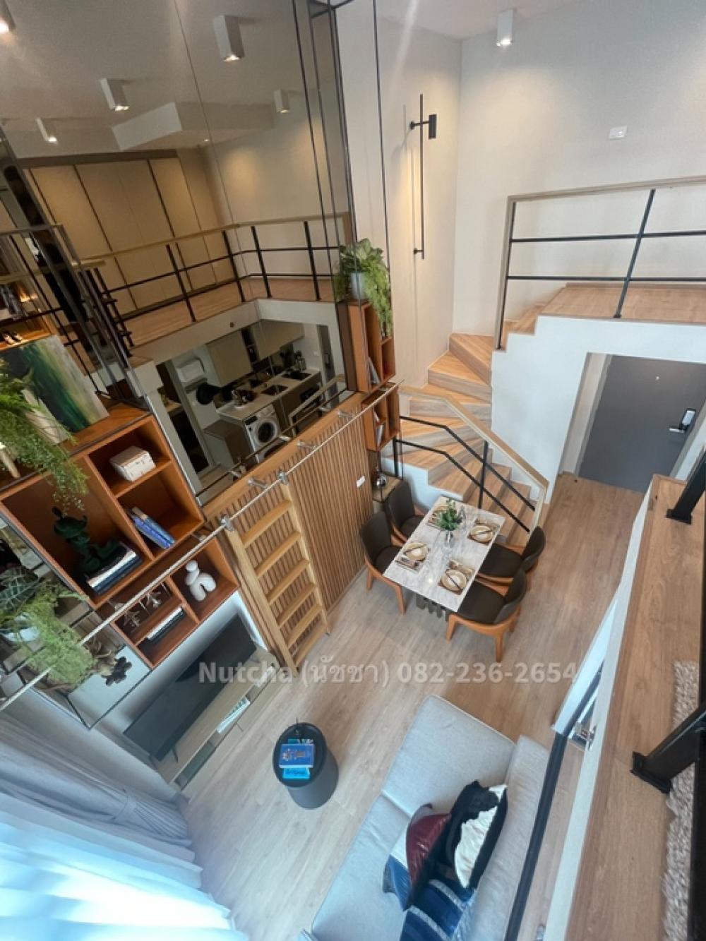 For SaleCondoRama9, Petchburi, RCA : Ideo rama9-asoke 1Bed1Bath 34sq.m high ceiling hybrid room Contact project salesman 0822362654 Natcha