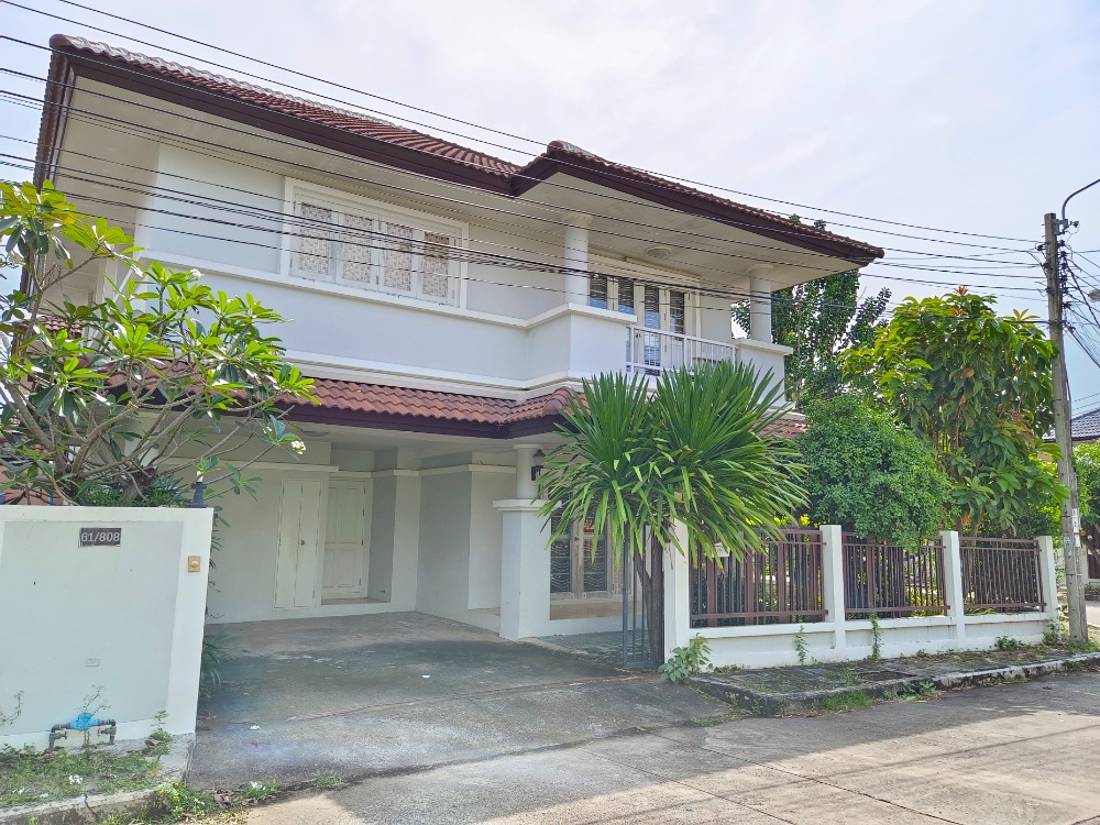 For RentHouseMin Buri, Romklao : House for rent, Royal Park Ville, 52 sq.w., behind the corner, good value, good price, location, Suwinthawong, Lam Phak Chi, Nong Chok