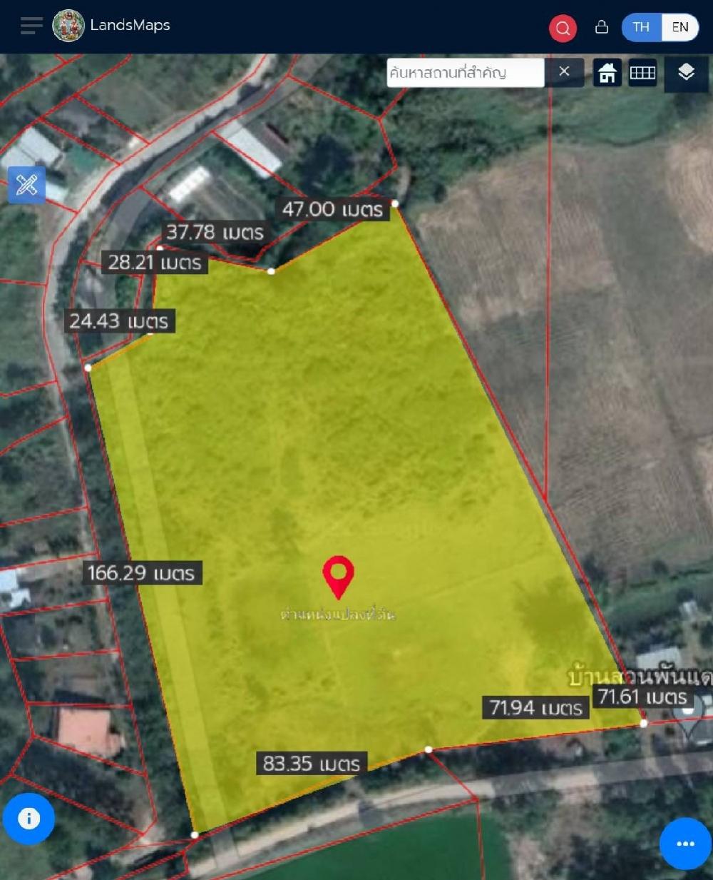 For SaleLandPhetchabun : Land for sale in Khao Kho, price 1.3 per Rai, Thung Samo, area 15-0-99 rai, width 156X depth 166 meters, 18.5 million baht.