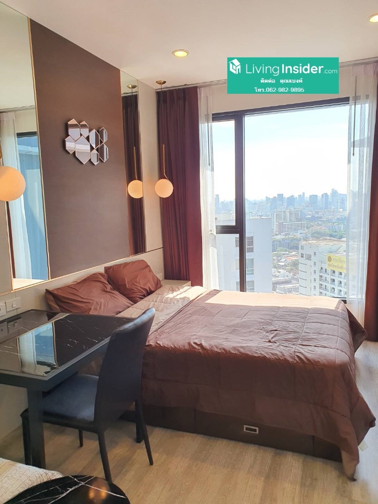 For SaleCondoRama9, Petchburi, RCA : Cheap sale, free transfer fee, Ideo Mobi Asoke, 33rd floor, beautiful decoration, beautiful view, see Srinakharinwirot University, fully furnished