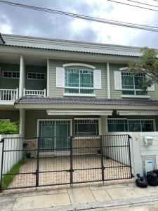 For RentTownhouseBangna, Bearing, Lasalle : Urgent rent!! Very good price, 2-storey townhome, very beautiful decoration, garden view in front of the house Indy 2 Bangna-Ramkhamhaeng 2