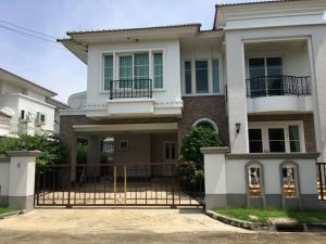 For RentHouseBangna, Bearing, Lasalle : House for rent, Casa Grand On Nut-Wongwaen, 3 bedrooms, 4 bathrooms, fully furnished. near Mega Bangna